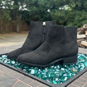 J. Crew Black Suede Ankle Boots